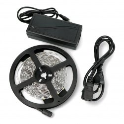 Set: LED strip SMD5050 IP20 14.4W, 60 diode/m, warm color - 5m + 12...