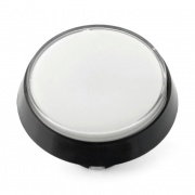 Big Push Button 6cm - white - inclined