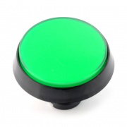 Big Push Button 6cm - green - inclined