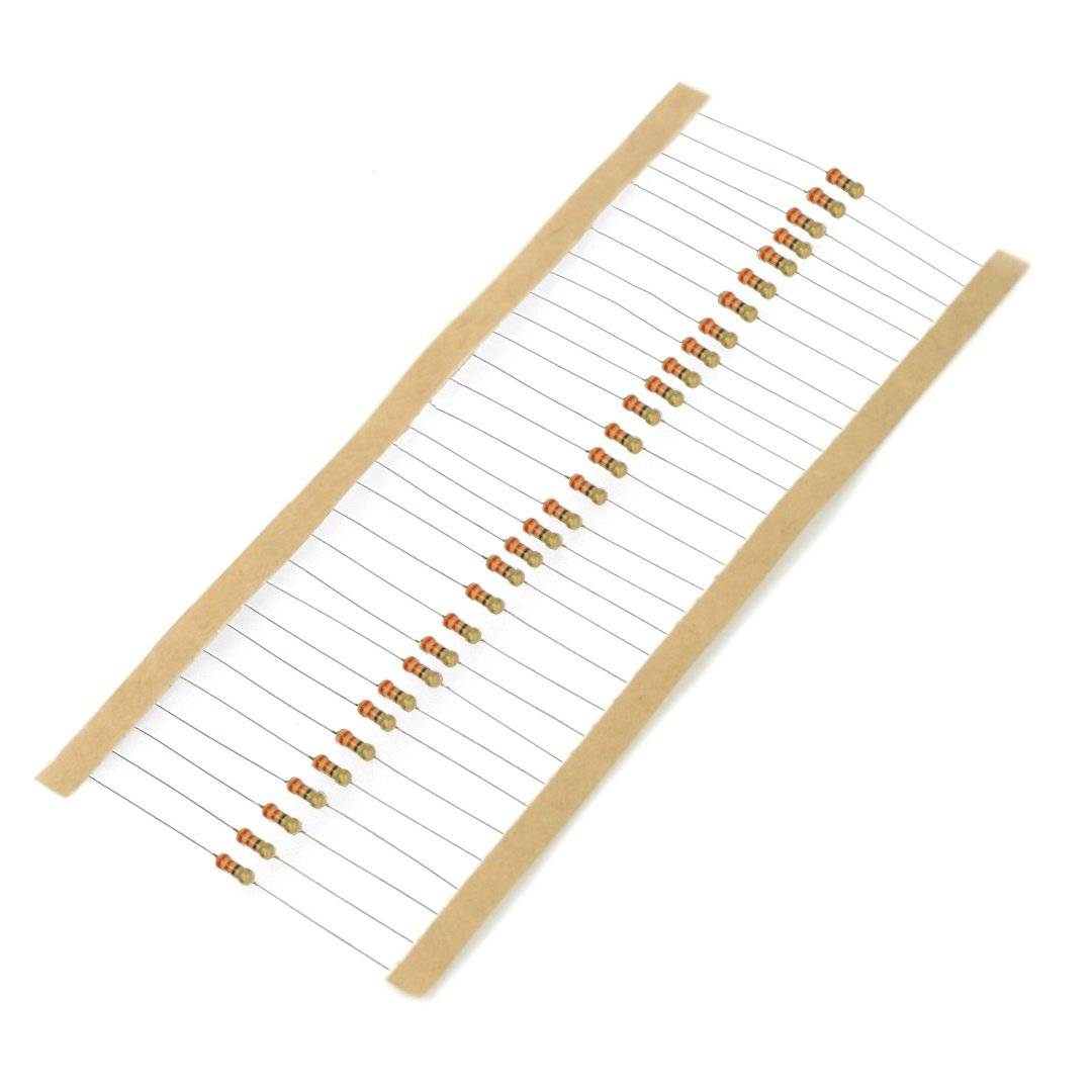 JustPi THT CF carbon resistor 1/4W 330Ω - 30pcs.