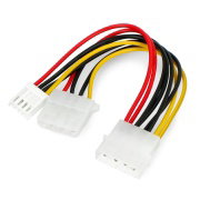 Molex power cord for mini-Molex + Molex - 15cm