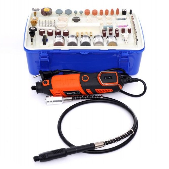 Mini grinder - drill 270W + accessories - 218 items - KD10751
