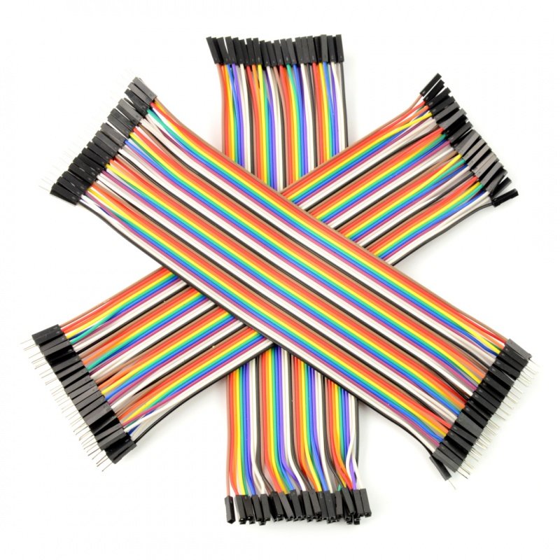Breadboard Jumper Wires 8-Pin 30cm Female to Tined Tip Cable for