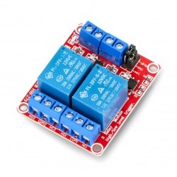 Relay module 2 channels H/L with optoisolation - contacts 10A/250VA...