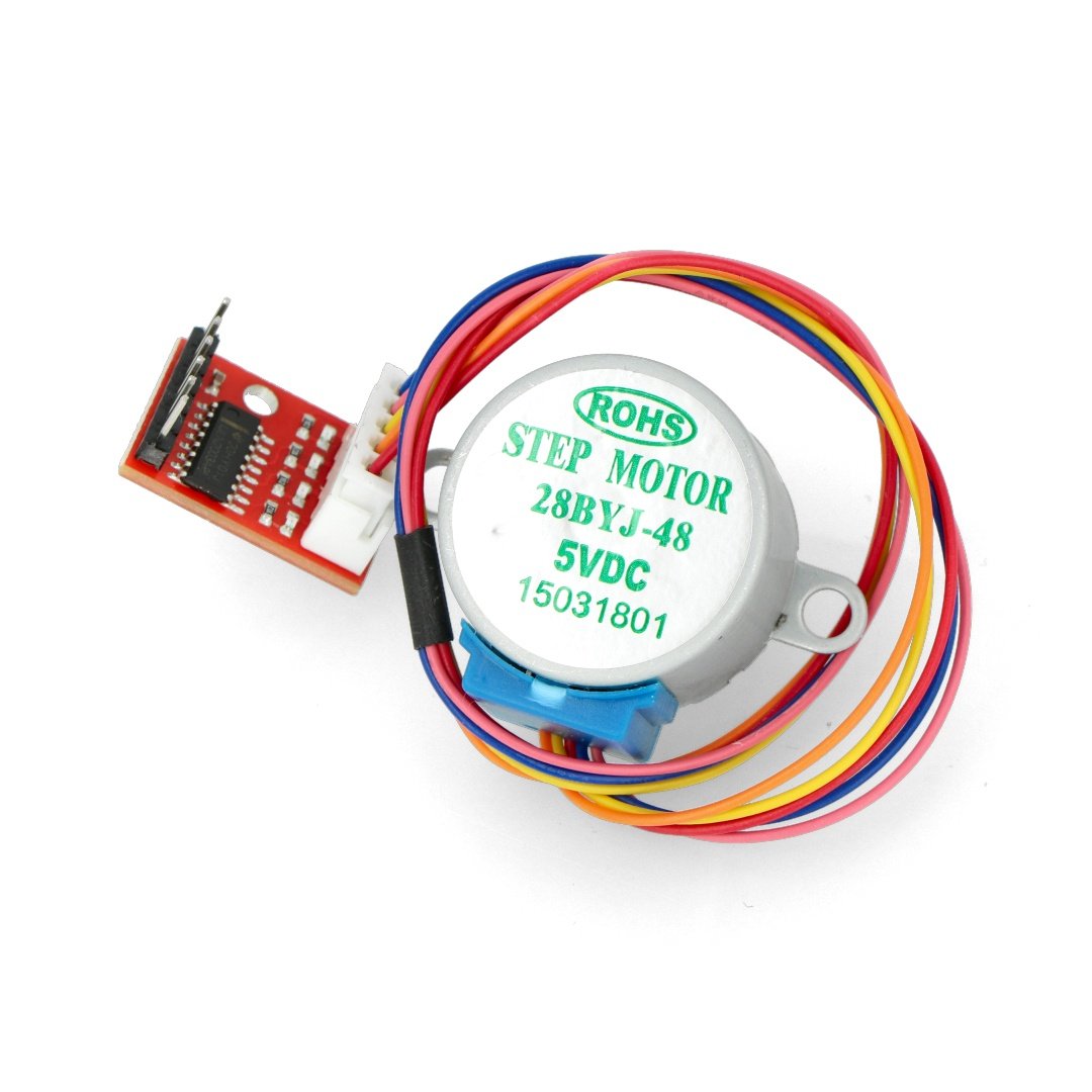 Stepper Motor with  28BYJ-48 Gear 5V/0,1A/0,03Nm with ULN2003A driver