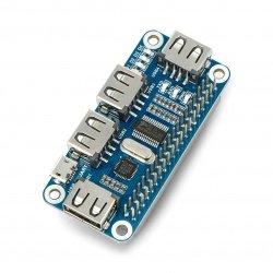 Hub USB Hat - 4-port hub for Raspberry Pi 4B/3B+/3B/Zero - Waveshar...