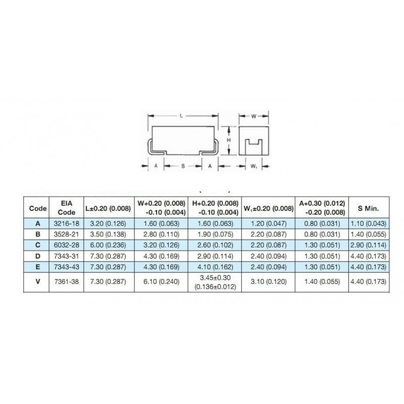 Tantalum capacitor 10uF/16V SMD - A