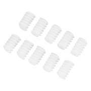 Worm gear, plastic, 6x10mm - white - 10pcs