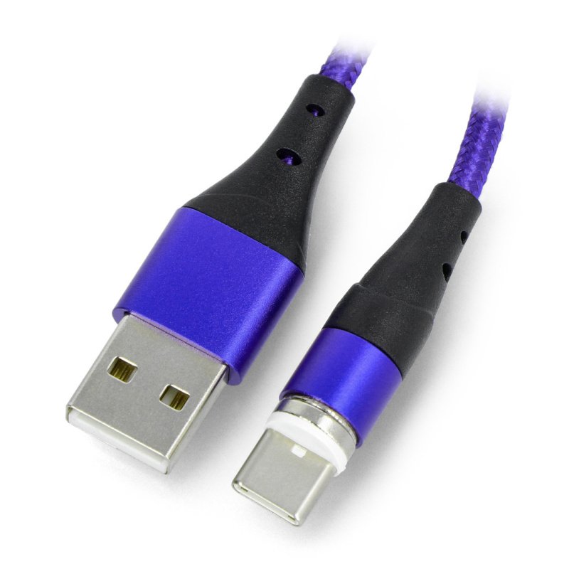 Magnetic cable USB A - USB type C - 2m - Akyga AK-USB-43 Botland - Robotic  Shop
