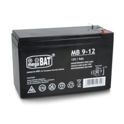 AGM battery 12V 9Ah megaBAT