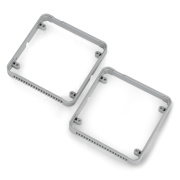 Plastic Frame - plastic frame for prototyping M5Stack modules - gray - 2 pieces - M5Stack A119
