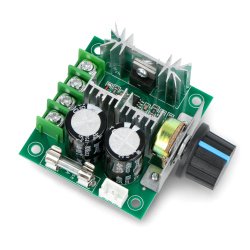 Motor regulator DC 12-40V/10A/400W - with a speed control knob