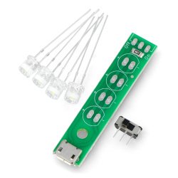 Strip 4 x LEDs USB 5V with...
