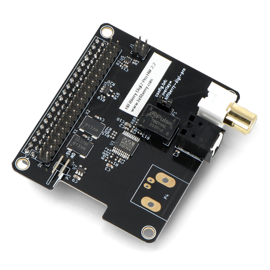 HiFiBerry Digi2 Pro 2.2 - sound card for Raspberry Pi 4B/3B+/3/2/B+/A+/Zero