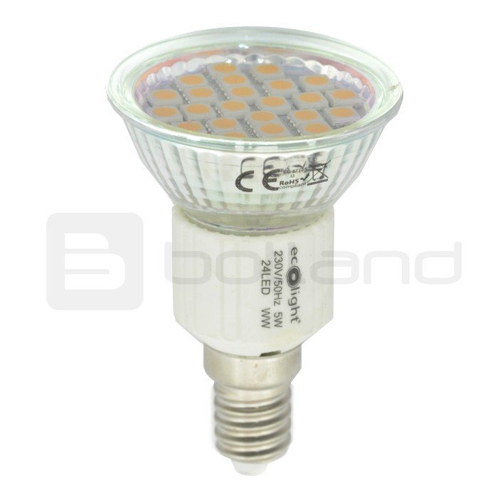 Eco Light LED bulb, E14, 5W, 370, warm color