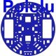 Chassis Pololu 5" RRC04A - black Chassis Pololu 5" RRC04A - black