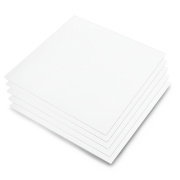 Frost satin plexi - white - 3mm - 200x200mm - 5pcs