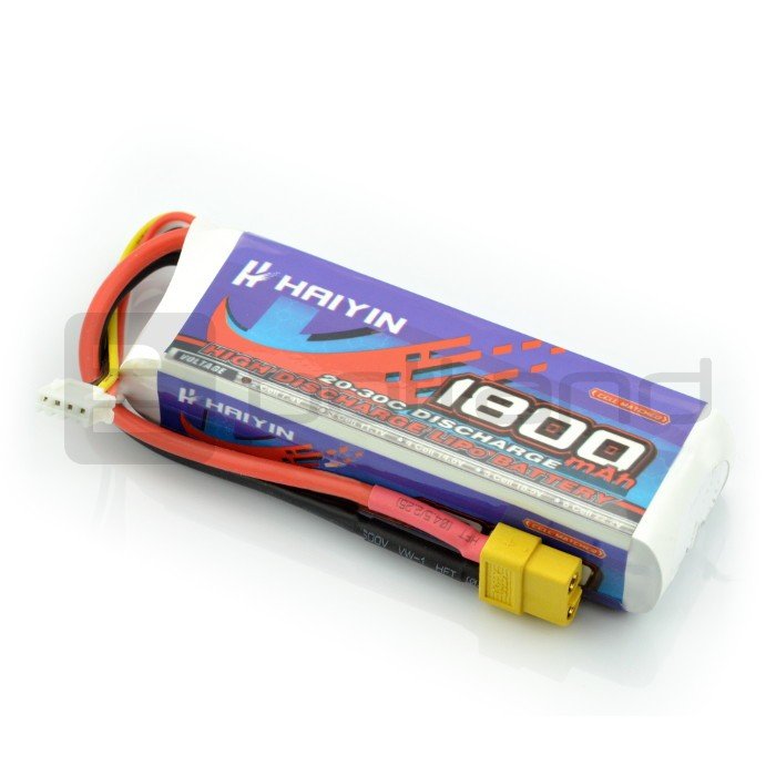 LiPol Haiyin 1800mAh 40C 2S 7.4V LiPol package
