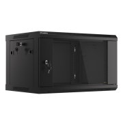 Hanging installation rack - 19'' 6U 600x450mm - black - Lanberg WF01-6406-10B