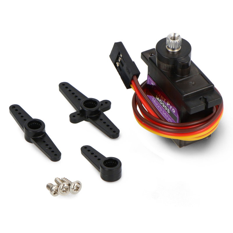 Tower Pro MG90S Micro Servo 360° Con Ingranaggi Metallici - Alta Velocità E Coppia Per RC E Robotica