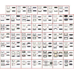 Set of microUSB sockets -...