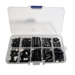 Set of plastic screws, nuts...