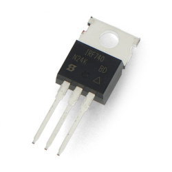 N-MOSFET transistor IRF740 400V/10A - THT