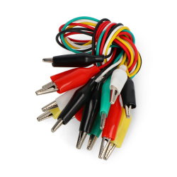 Crocodile cables - 50cm colorful - 7pcs.