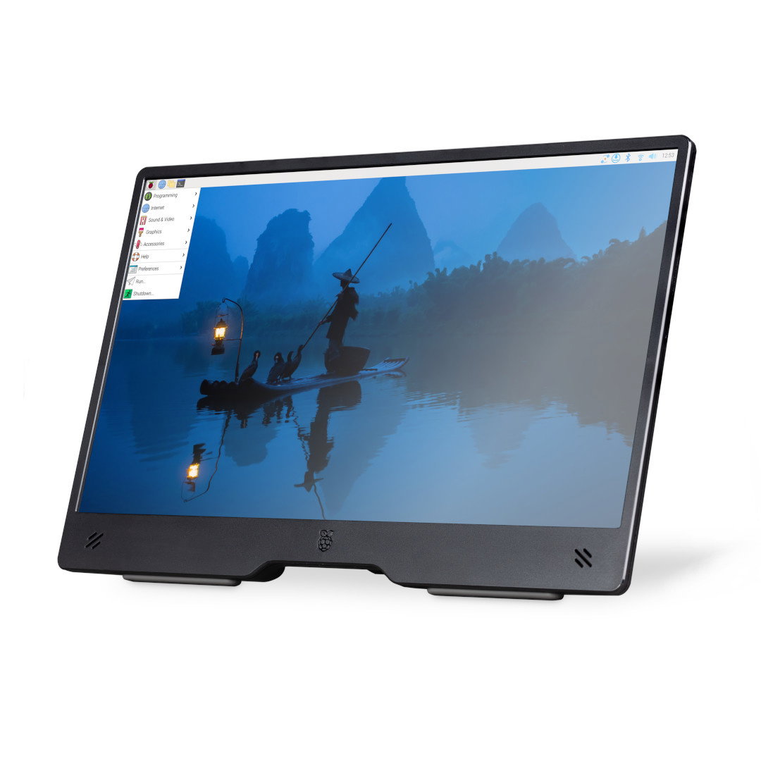 Raspberry Pi Monitor - 15,6'' 1920x1080px LCD IPS display HDMI + USB - black