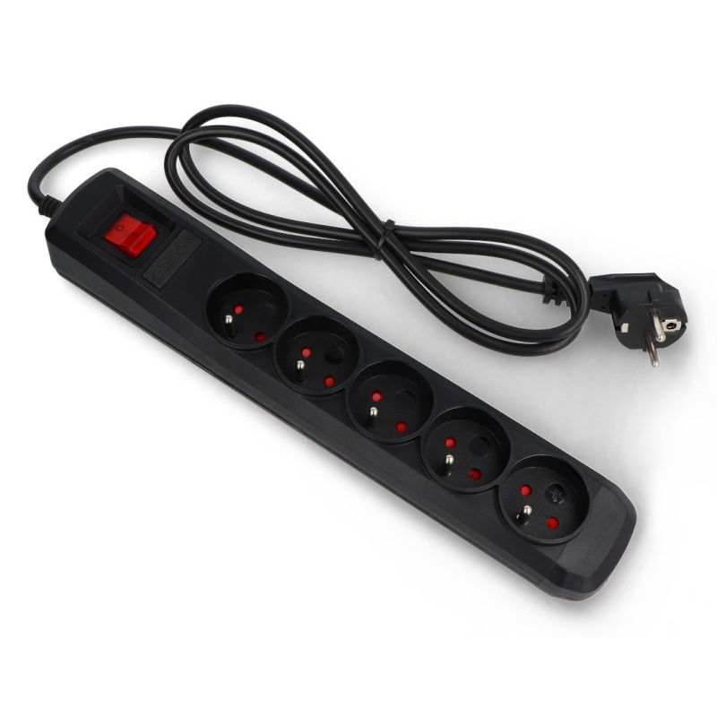 Power strip with security Arcon R5 black - 5 sockets