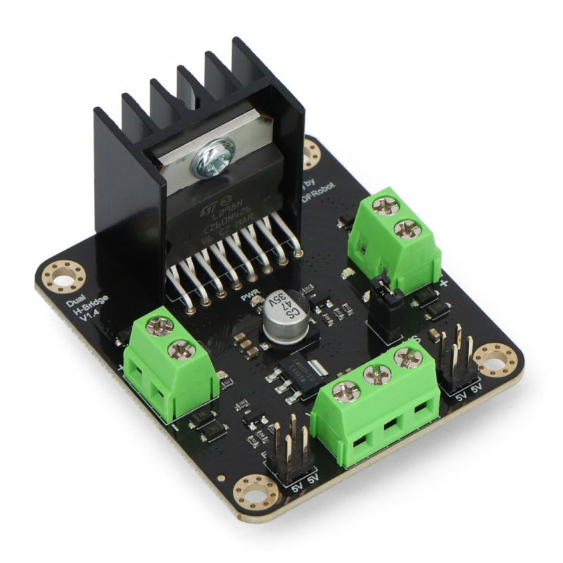 DFRobot L298N - dual channel motor controller - 12V/2A module