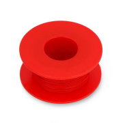 KYNAR silver-plated copper assembly wire - 0.25 mm / AWG 30 - red - 50 m