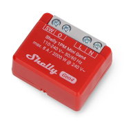 Shelly 1 PM Mini Gen4 - 240V/8A WiFi/Bluetooth/ZigBee/Matter relay - Android/iOS app