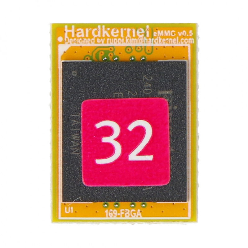 32GB eMMC memory module with Linux for Odroid N2