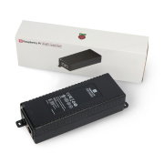 Raspberry Pi PoE+ Injector - official PoE power supply - RJ45 - with IEC socket - 30W - for Raspberry Pi - black