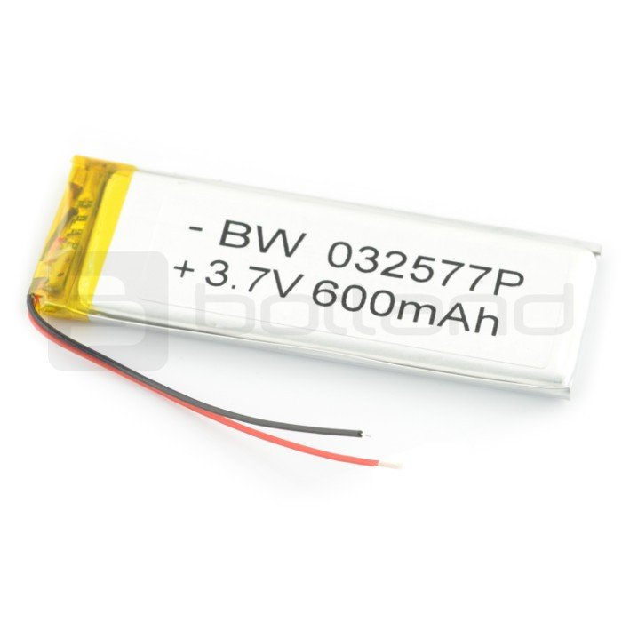 Li-Poly battery 600 mAh 3.7V 3.9Wh