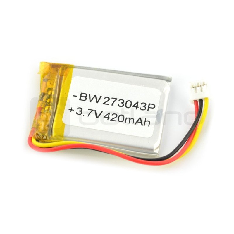 Battery Li-Poly 420 mAh 3.7 - 3 wires