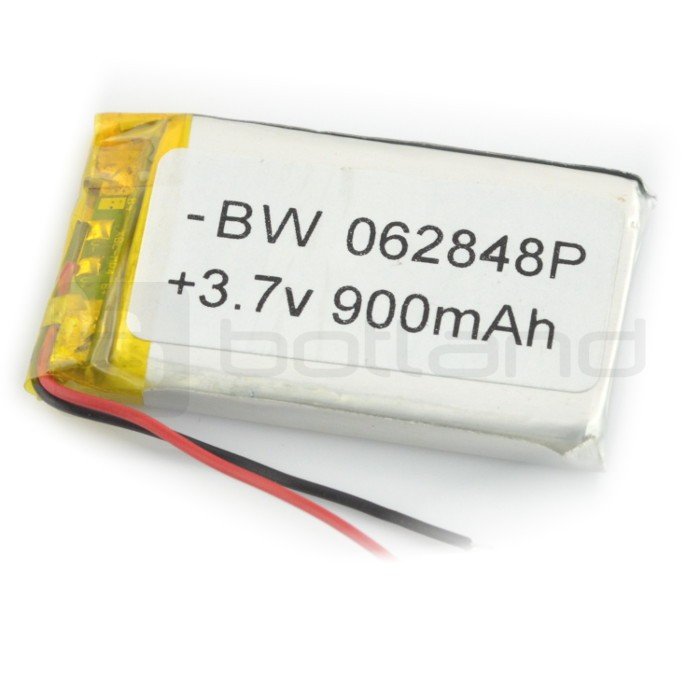 Battery Li-Poly 900 mAh 3.7V 4.4Wh