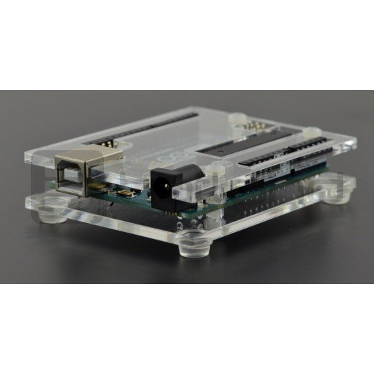 Case for Arduino Uno - transparent slim Botland - Robotic Shop