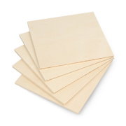 Poplar plywood - 4mm - 110x120mm - 5 pcs.