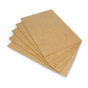 Raw HDF board - 2mm - 210x297mm - 5pcs.