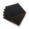 Black HDF board - 3mm - 160x160mm - 5pcs.