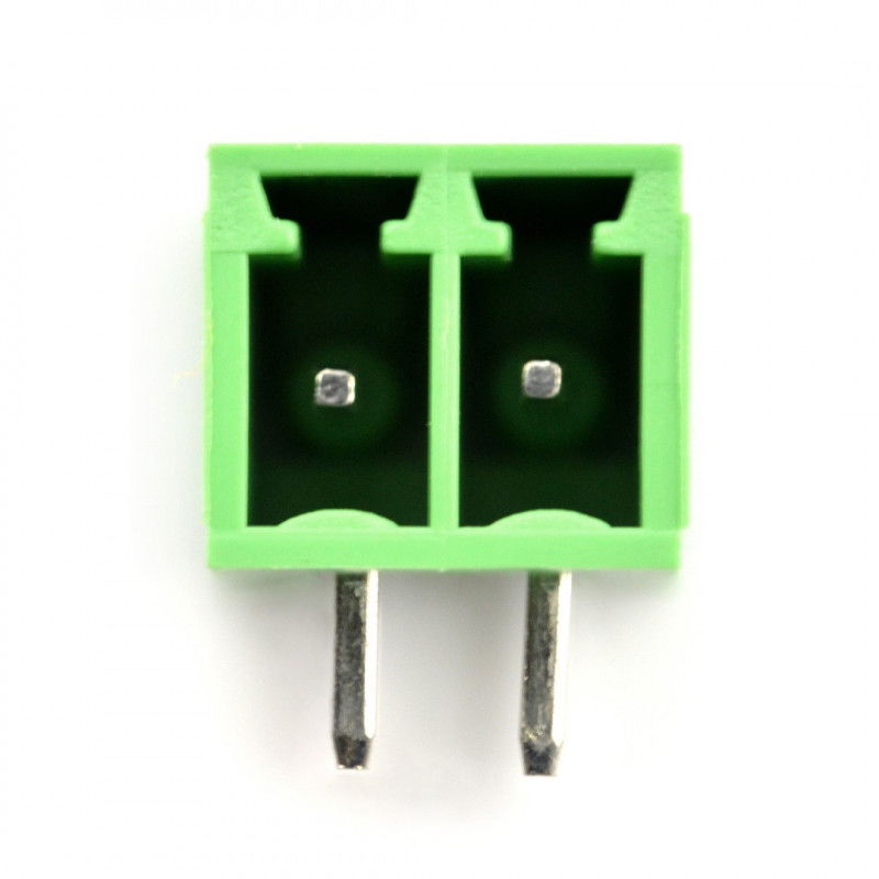 Assembly bar male 2pin, raster 3,5mm, angled