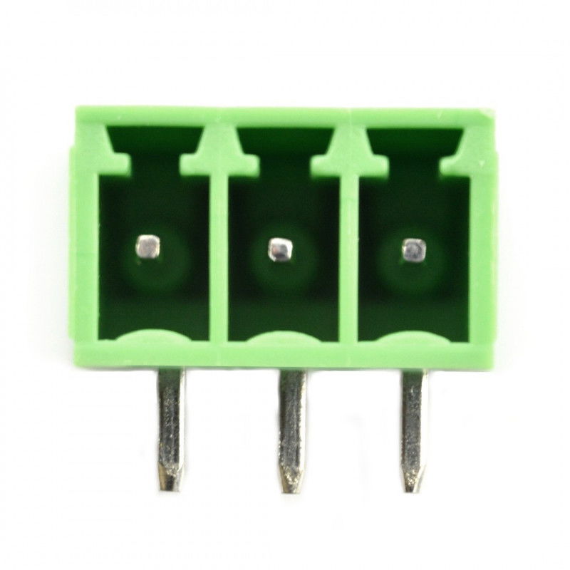 Assembly bar male 3pin, raster 3,5mm, angled