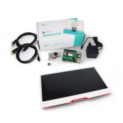 JustPi Pro kit with Raspberry Pi 5 8GB + SSD + Monitor + 32GB microSD + accessories - case with two fans