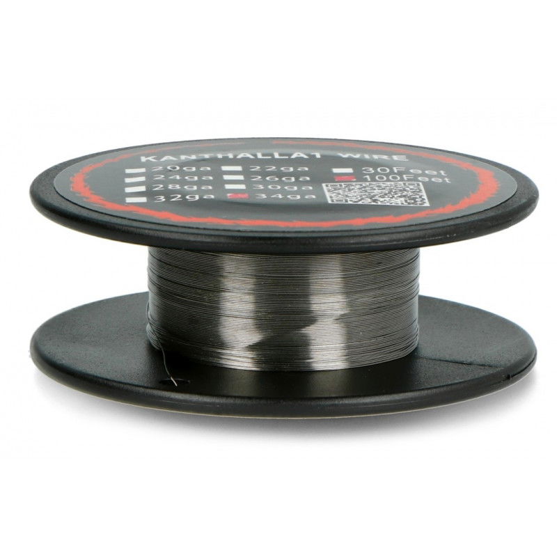 Kanthal A1 resistance wire 0.16mm 56Ω/m - 30.5m