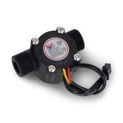 Liquid flow sensor ZJ-S201 30l/m - thread 1/2''