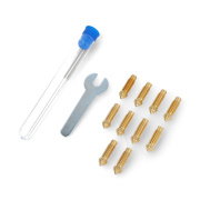 Set of 0,4mm/0,6mm/0,8mm/1mm nozzles for Elegoo Neptune 4 Plus/4 Max 3D printers - brass