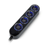 Shelly Power Strip 4 Gen4 - Smart Power Strip - Black