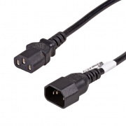 IEC C13/IEC C14 power extension cable - 5m black - Akyga AK-PC-11A
